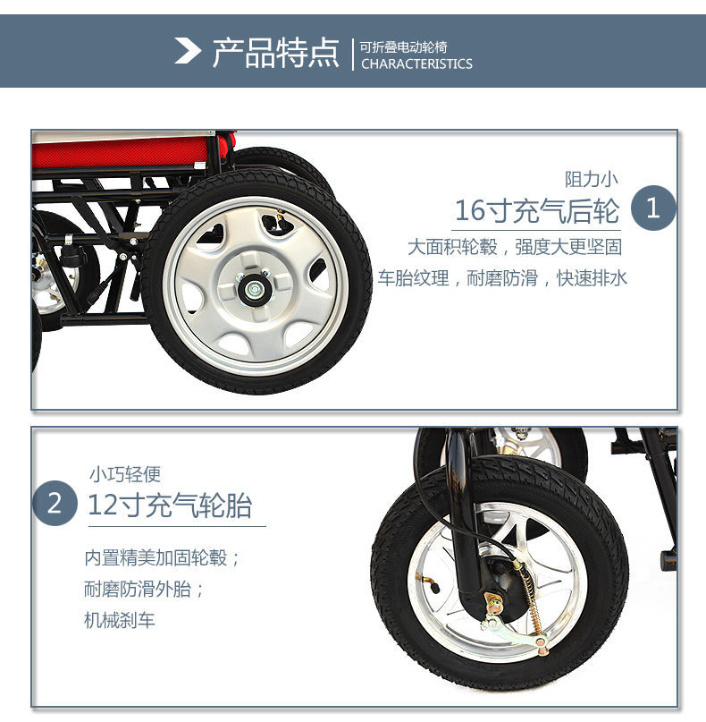 Electric Mobility Scooter, Front-Wheel Drive, Automatic, Smart Folding, Lightweight, for the Elderly and Disabled, Mobility Aid, Electric Mobility Scooter