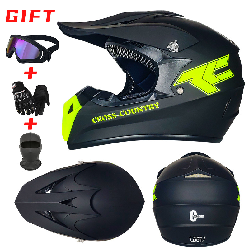 Casco de motocross, bicicleta de montaña de playa, casco completo, kart, adulto, coche de carreras para niños, casco de rally, comercio exterior, DOT