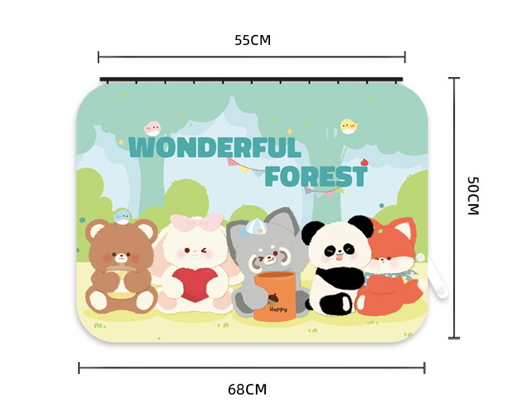 Car Curtain Track-Type Car Sunshade Curtain for Children and Babies, Sun Protection and Heat Insulation Curtain, Car Privacy Curtain