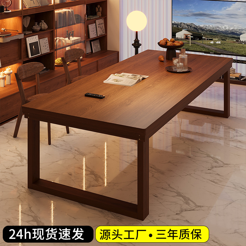 Solid Wood Large Board Table, Workbench, Antique-Style Computer Desk, Long Table for Living Room, Home Writing Desk, Calligraphy Table