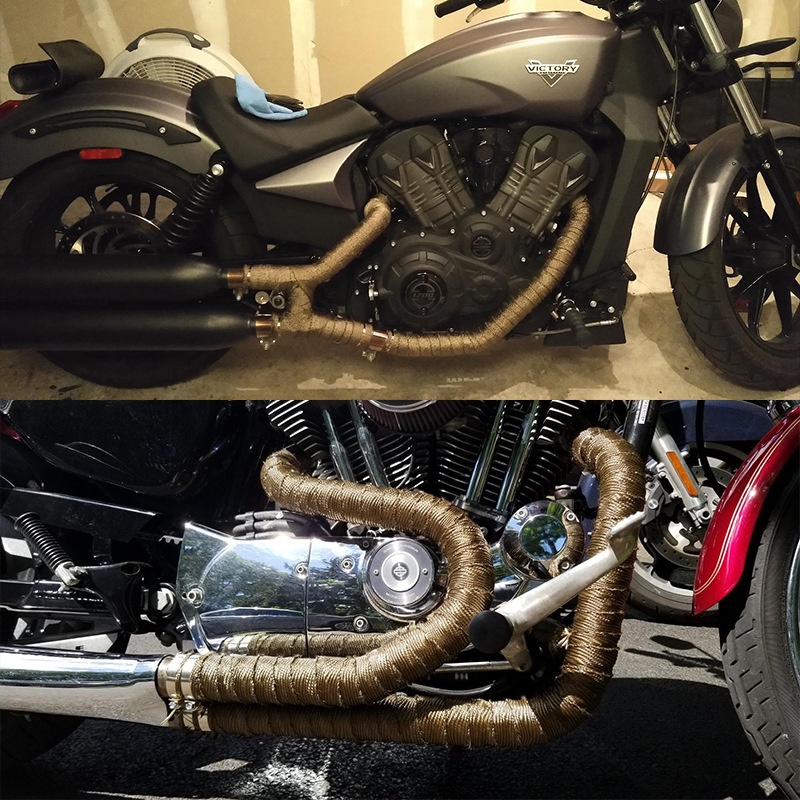 Universal Anti-Scalding Cloth for Car and Motorcycle Exhaust Pipes, Heat-Insulating Sponge, Fire-Proof and Anti-Scalding Banana Fiber Cotton Cloth