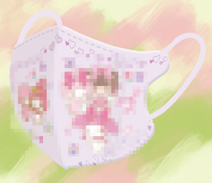 漫画柄3D使い捨て子供用マスク 可愛い女の子学生専用 個包装 新型|undefined