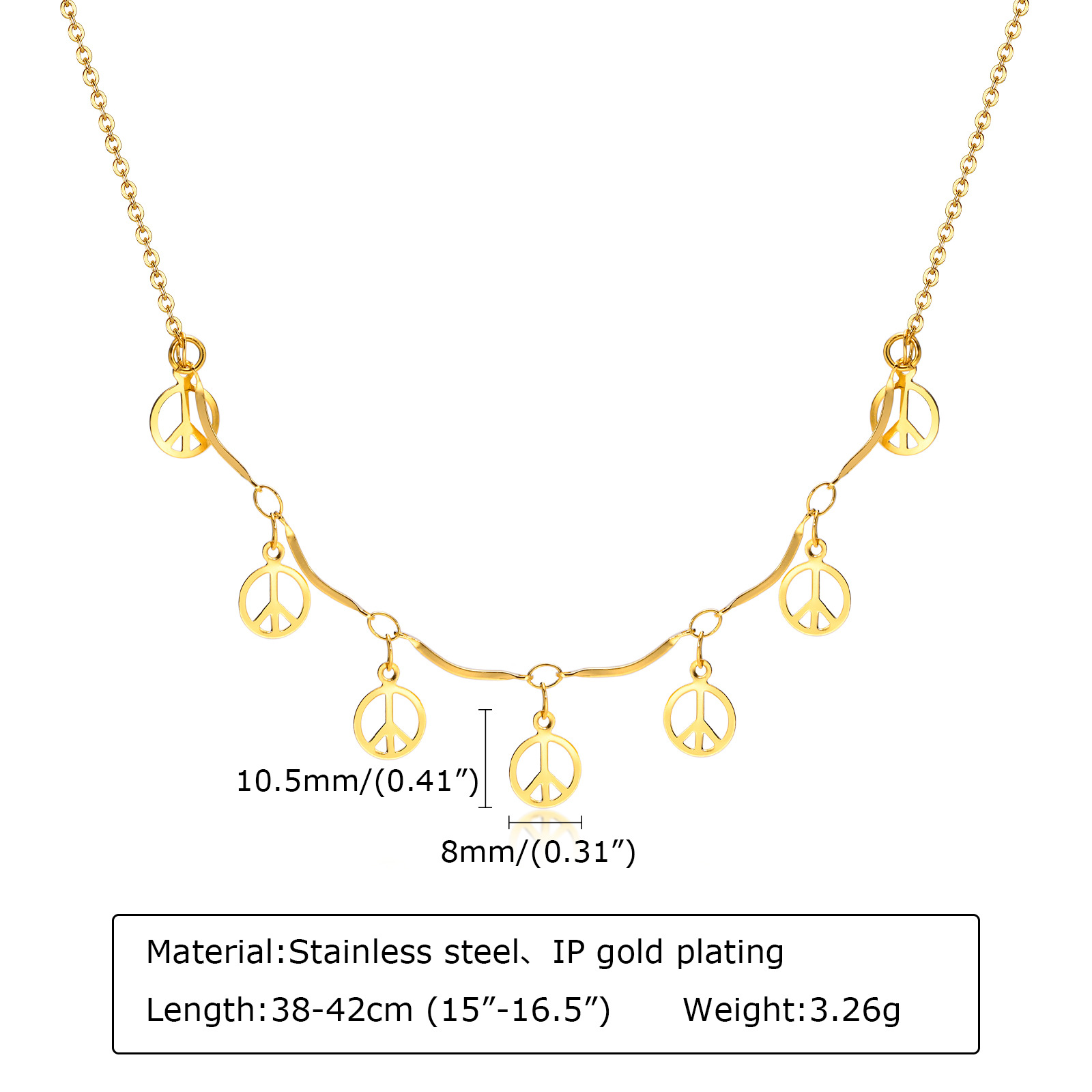 Simple Style Geometric Stainless Steel Necklace Plating Stainless Steel Necklaces