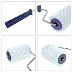 工廠直自銷流平地坪漆滾筒刷牆面刷油漆地坪錐形針體消泡滾筒刷