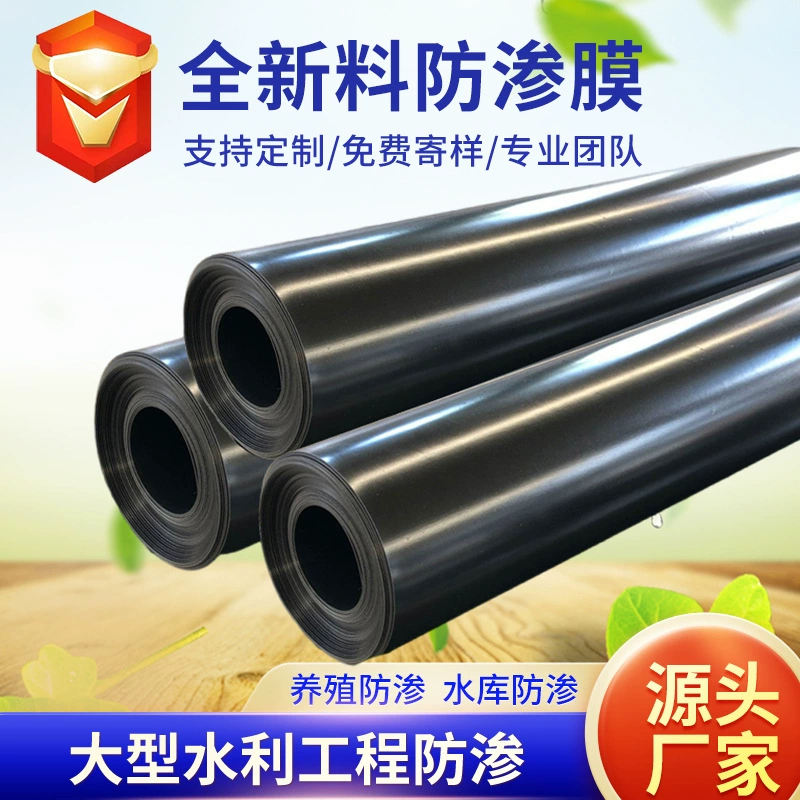 HDPE новый материал геомембрана резервуар эмабанкция рыбный пруд разведение глянцевая геомембрана минеральная зона туннель антиepageка геомембрана