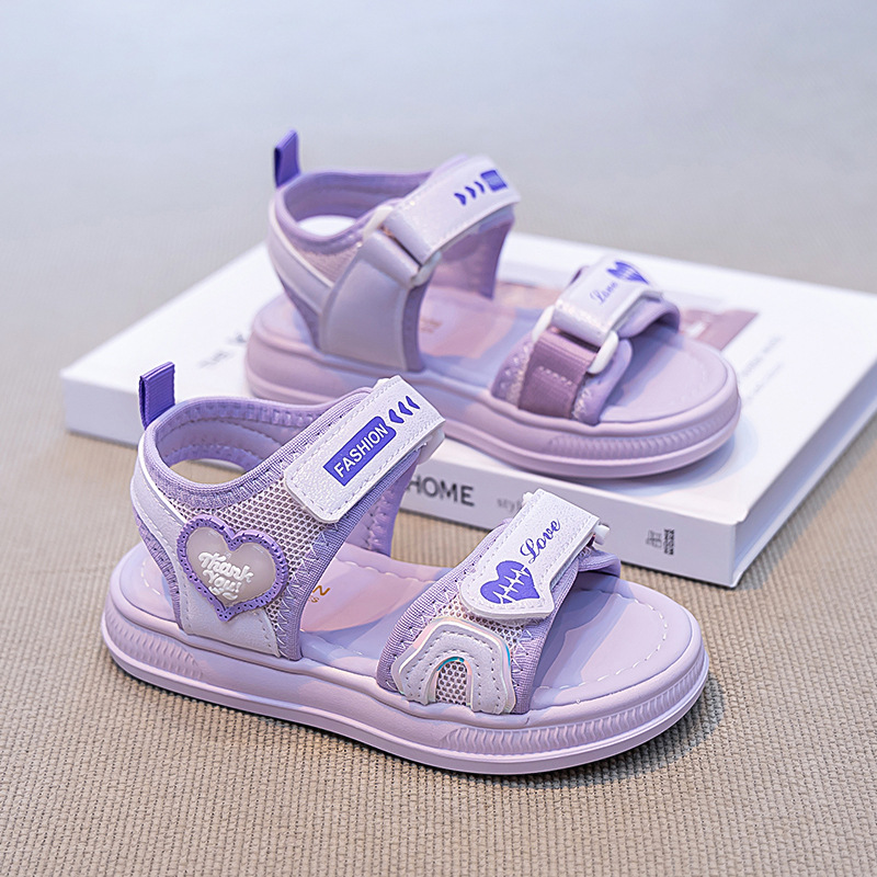 Zapatos deportivos casuales para niños 2026 verano nuevo estilo de sandalias deportivas de moda para niños grandes niñas sandalias de suela suave image 5