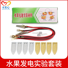 科学实验水果发电实验土豆发电水果电池实验器材 DIY物理小制作