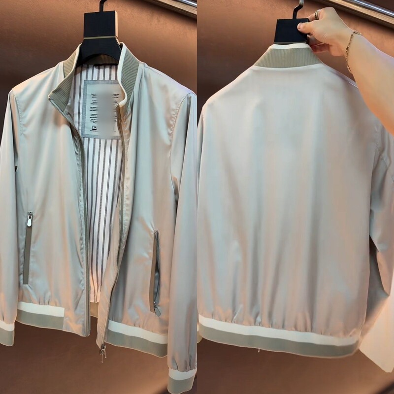 [Jay] Autumn new men's light luxury, stylish, high-end, loose, comfortable, versatile business casual jacket