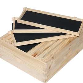 养蜂工具杉木  松木蜂箱继箱圈  巢框 塑料巢础套装
