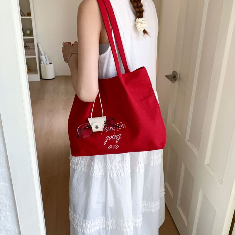 レターキャンバスバッグ女性のための 2025 新しいトレンディな夏のファッショントートバッグカジュアル大容量ショルダー通勤バッグ|undefined