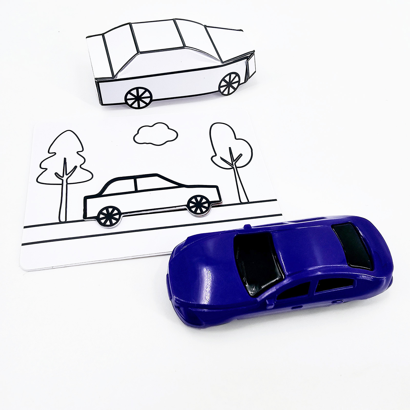 Drawing a car comes true KingMagic magic prop 3D magic pen Ma Liang…