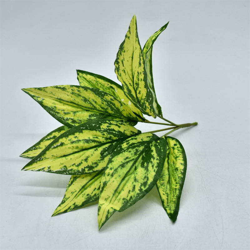 メーカー直販シミュレーション植物プラスチック造花植物壁配材ゴム手触り葉亀背葉緑羅|undefined
