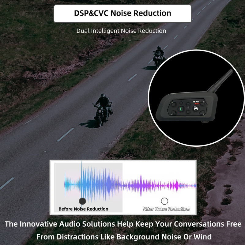 Motorcycle Helmet Bluetooth Headset Bluetooth Intercom Bluetooth Headset Intercom Helmet Intercom Bluetooth Headset V6
