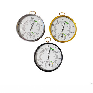 10cm Temperature Humidity Meter Temperature Humidity Steel Ring Disc Casual Fashion Accurate Diversified Indoor Automatic Therm