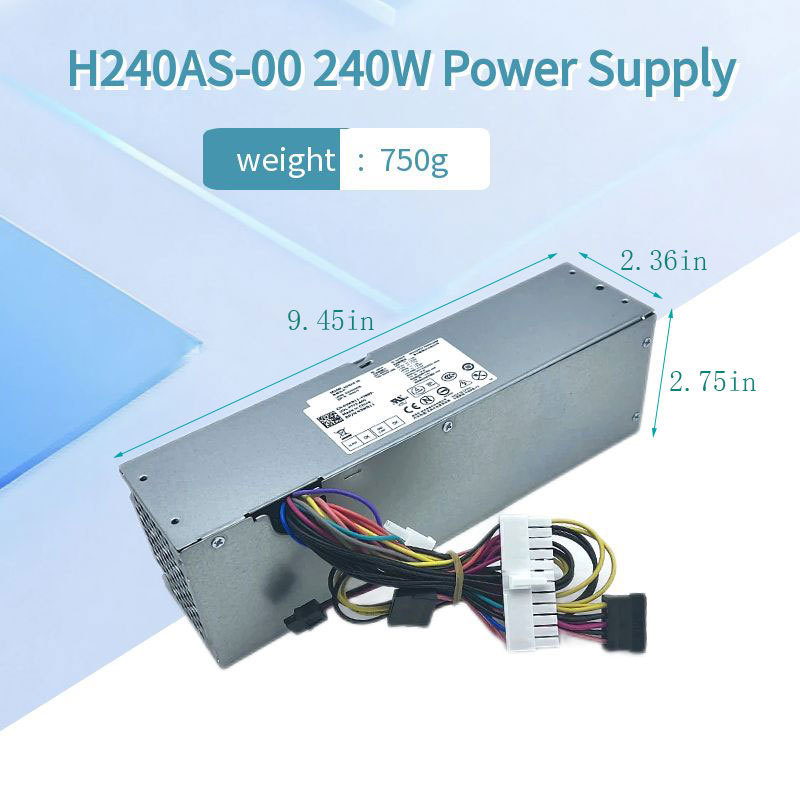 For Dell 390 790 990 FF Power H240AS-00 3WN11 L240AS AC240AS-00