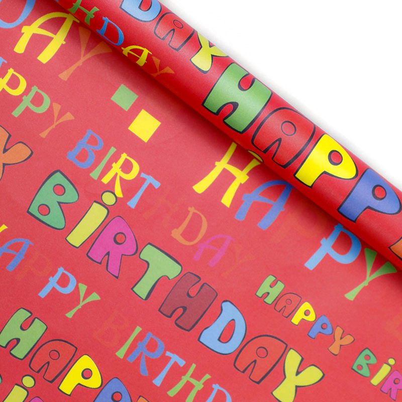 Los nuevos regalos temáticos de feliz cumpleaños de Amazon para el Día del Niño, papel de regalo kraft para fiestas de cumpleaños al por mayor