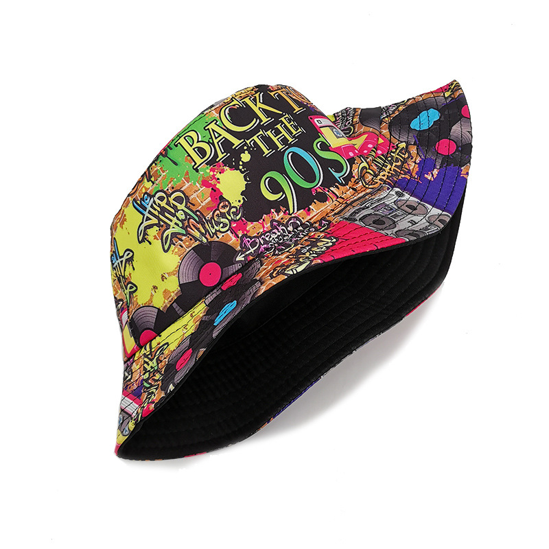 Women's Classic Style Printing Printing Flat Eaves Bucket Hat display picture 3