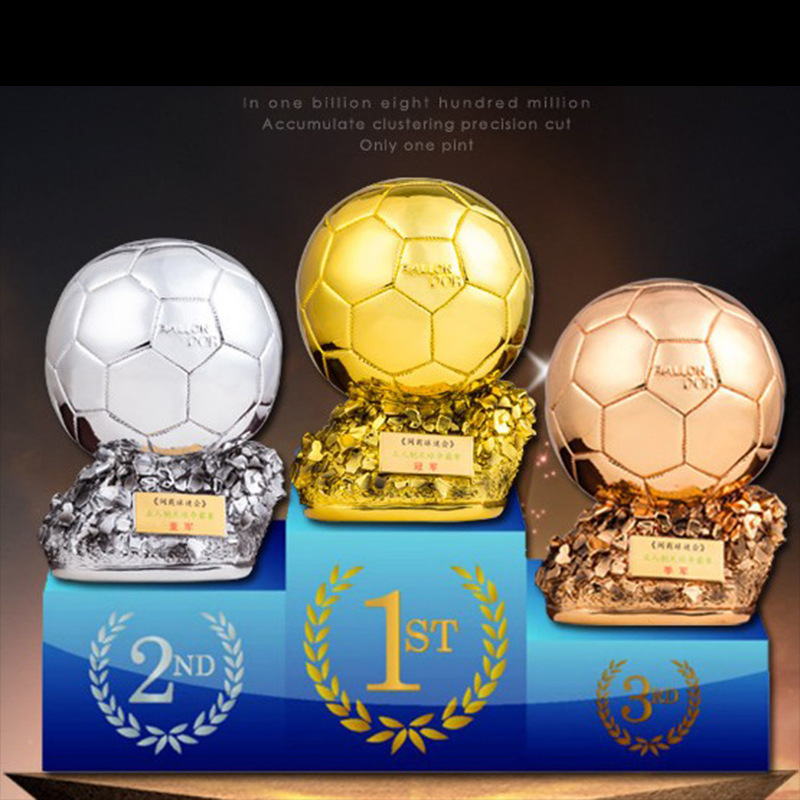 Bota de oro Premio bola de oro resina trofeo fútbol trofeo resina arte regalo recuerdo zinc aleación trofeo medalla trofeo