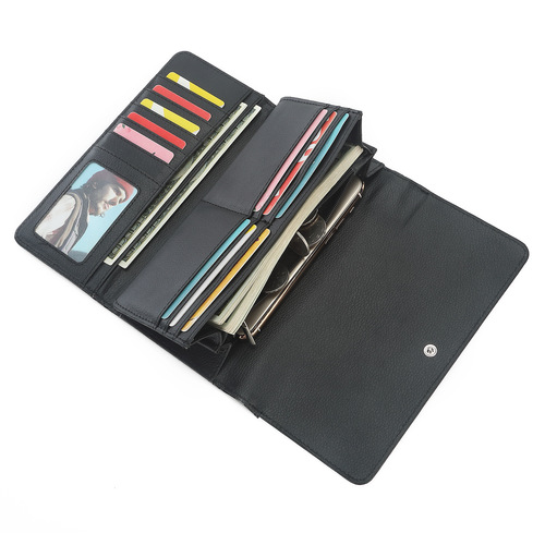 Factory direct supply of heat transfer sublimation men's and women's tri-fold wallet large capacity supply