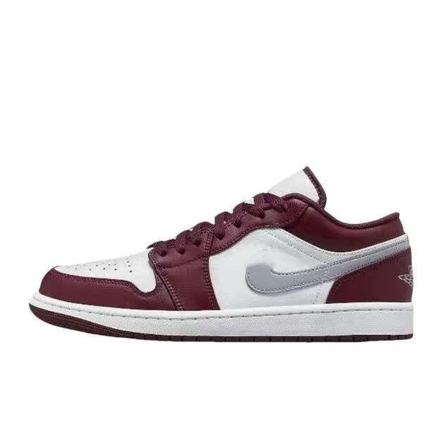 莆田純正 AJ1Low 紳士靴ロートップスニーカー黒と白のつま先スモークグレー Joe 1 ハイバージョンカジュアルシューズ女性のモカ|undefined