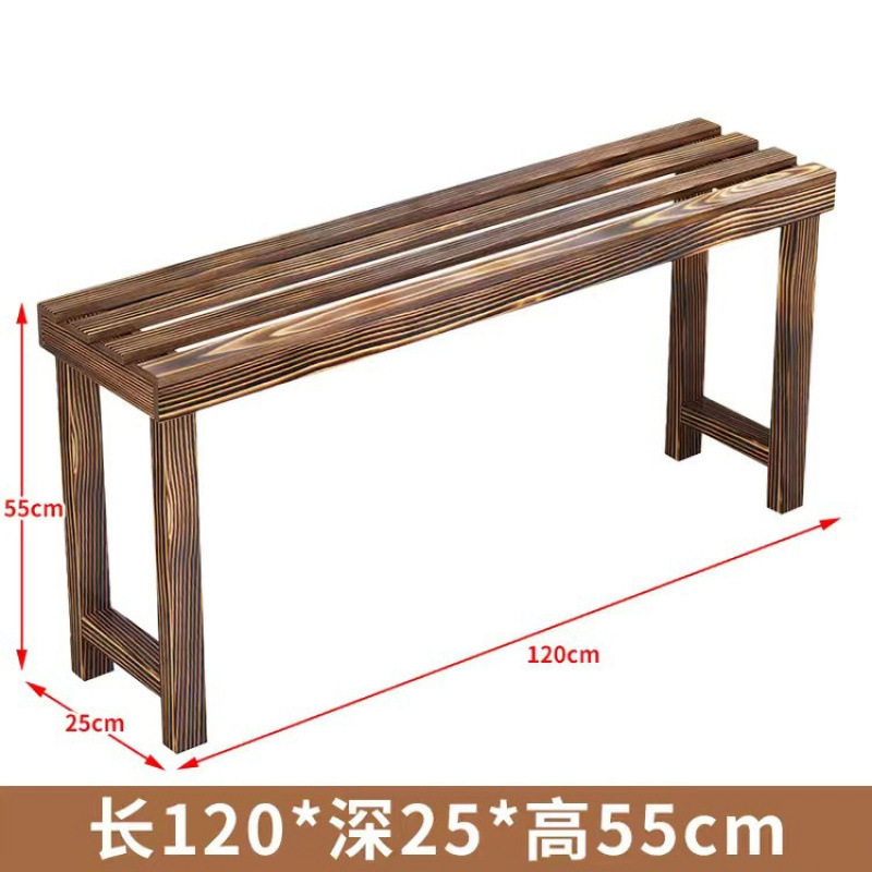 &フラワースタンド収納ラック無垢材炭化はしご多層バルコニー床置き防錆木材屋内屋外ポトス植木鉢ラック|undefined