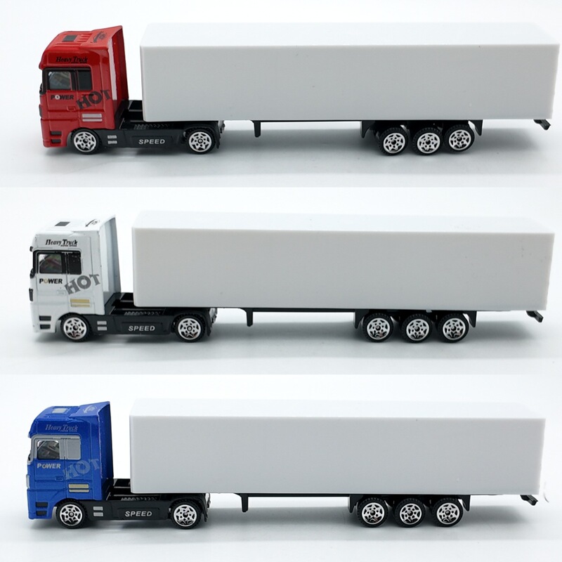 Amazon Cross-Border 19.5cm Alloy Car Model Transport Vehicle Container Truck European-Style Truck