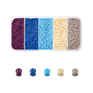DIY Bracelet Necklace Accessories Beads Cross Stitch Beaded Multicolor Mixed Paint Dyeing Rice Beads suit in stock