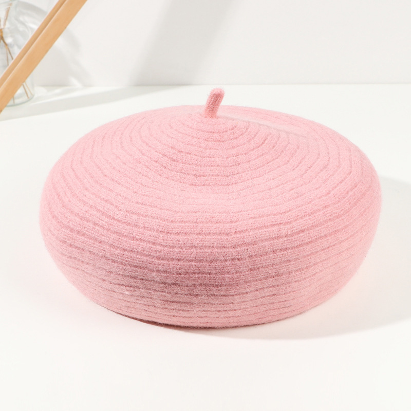 Otoño y invierno de moda de lana Boina niños retro sombrero japonés Inglés elegante sombrero pintor temperamento