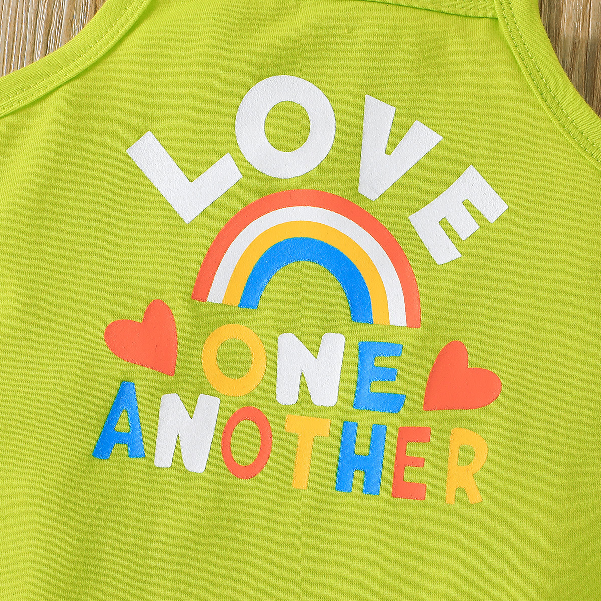 2022 Summer Fashion Infant  Letter Printing Sleeveless Jumpsuit display picture 5
