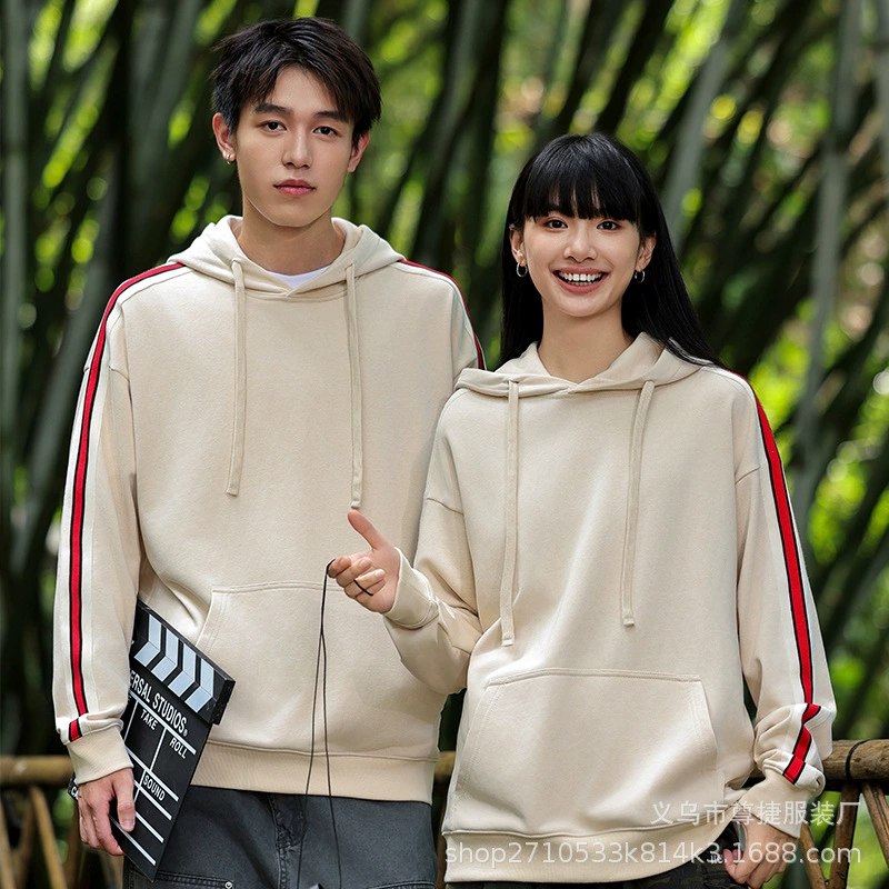 Осенне-зимняя утолщенная плотная махровая рекламная рубашка, классная униформа, куртка, толстовка с длинными рукавами, рабочая одежда с принтом логотипа