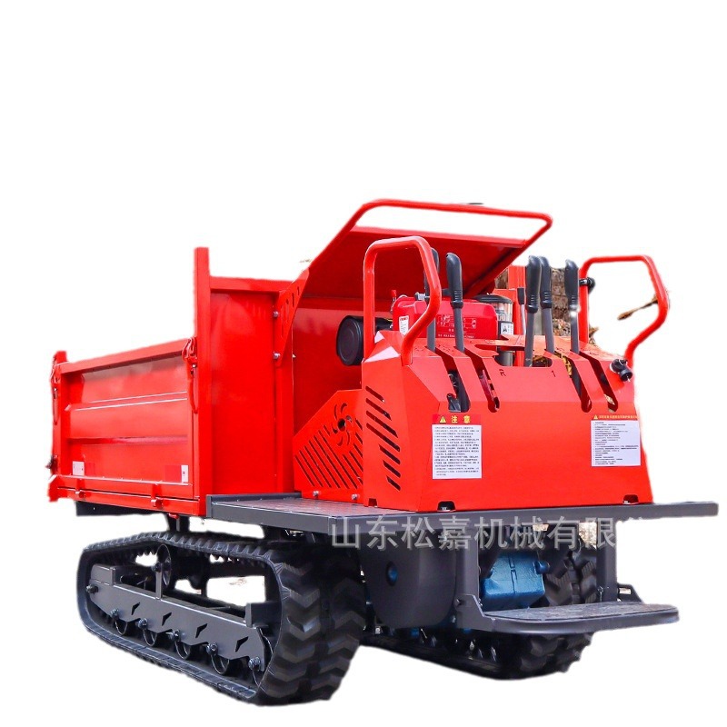 Camión de volcado agrícola, huerto pequeño de todo terreno, cuatro no como el camión de orugas del rey de escalada