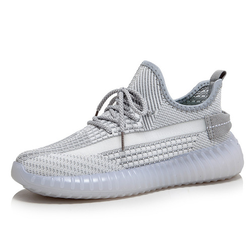 Breathable mesh!  Jelly bottom!  Coconut shoes for men and women, sports shoes, casual shoes, 350 quality shoes, flying woven running shoes
