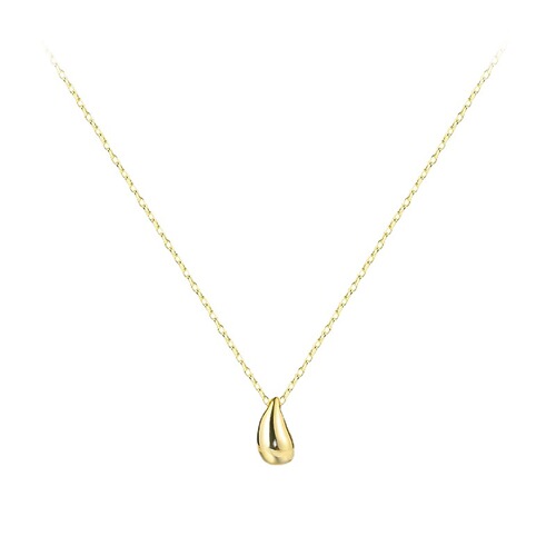 Korean style exquisite all-matching temperament water drop necklace for women retro fashion elegant simple collarbone chain creative artistic jewelry