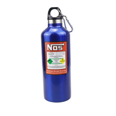 Cross-border hot sale NOS nitrogen kettle NOS thermal kettle motorcycle mountain bike kettle riding equipment accessories 500ML (Other Automotive Interior Supplies) - blue