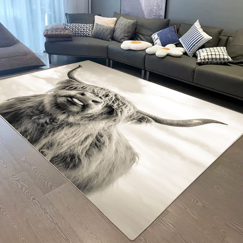 Transfronteriza generación Americana retro alfombra de moda creativa sala de estar dormitorio completo sofá alfombra de piso de montaña alfombra de piso de camping