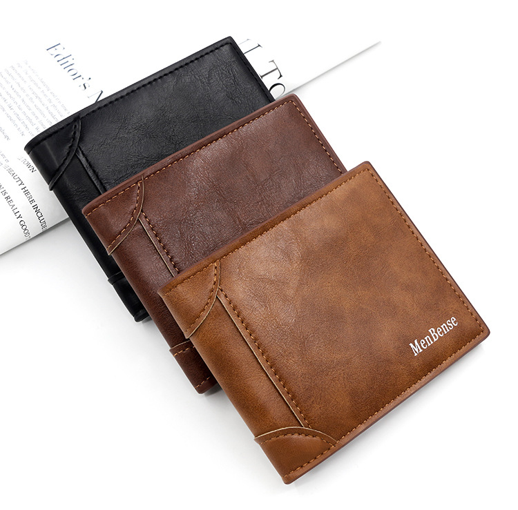 Men's Solid Color Pu Leather Open Wallets display picture 2