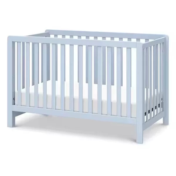 Modern minimalist multifunctional solid wood baby crib, pine wood baby bed, splicing bed, diaper table, adjustable newborn bed