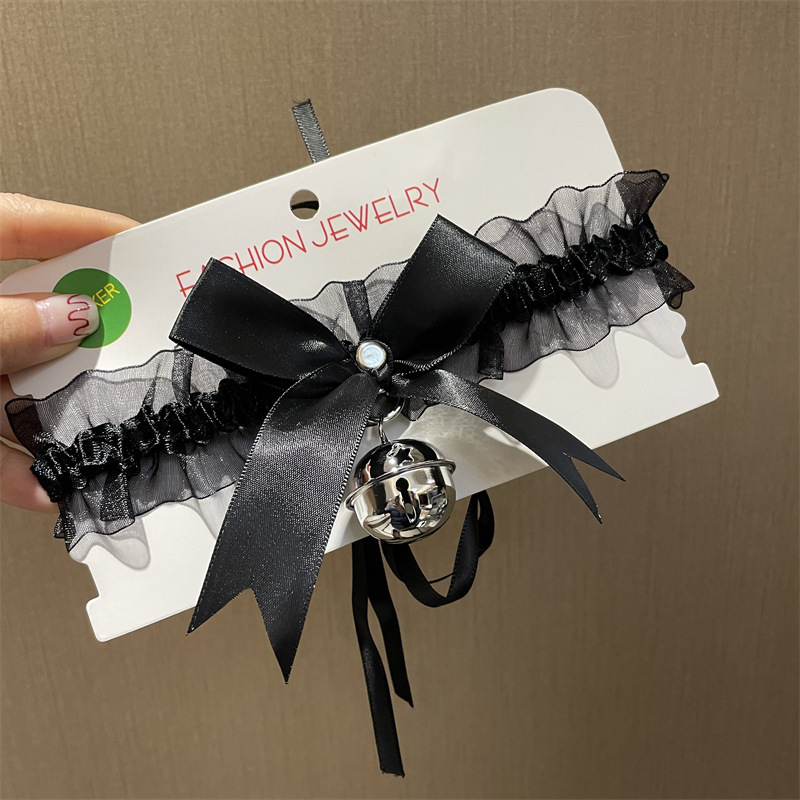 Long Night Jewelry Cat Ear Bell Headband Big Bell Lace Collar suit Christmas Fun Accessories 4097 Long Night Jewelry Cat Ear Bell Headband Big Bell Lace Collar suit Christmas Fun Accessories 4097