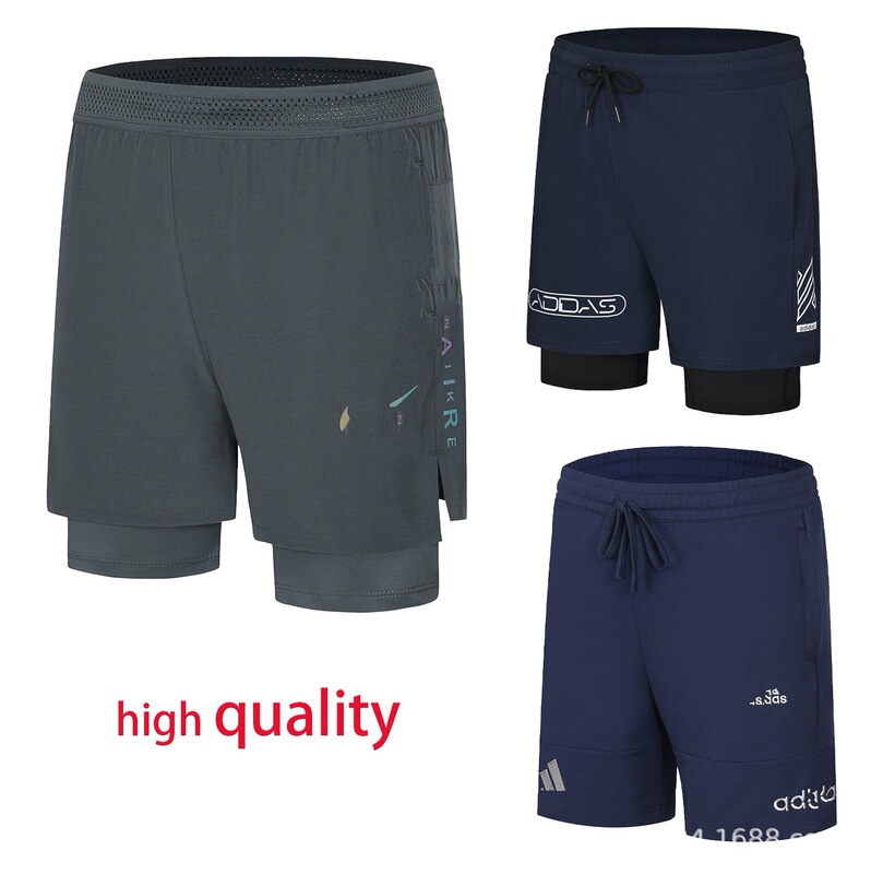 Sports Fitness Shorts for Men, Quick-Drying, Breathable, Outdoor Running Three-Quarter Pants, Summer Men's Casual, Breathable, Quick-Drying