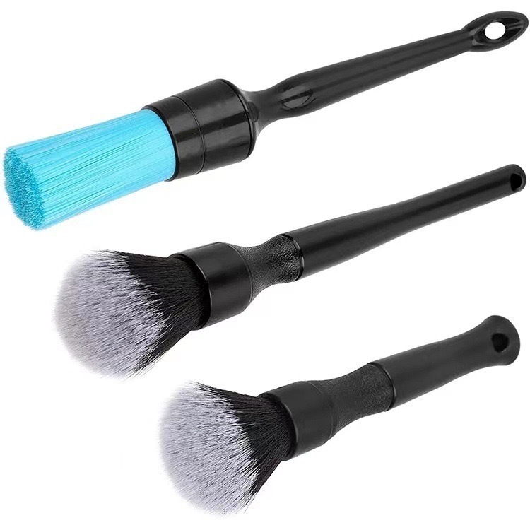 Amazon's Best-Selling Car Cleaning Brush 3-Piece Set Gs Hard-Bristled Brush Df Same Soft-Bristled Brush Interior Cleaning Brush Set