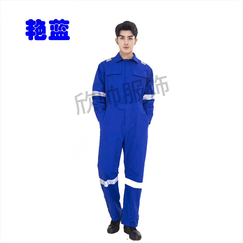 Traje de primavera y otoño de todo el proceso de algodón, traje de barco de la tripulación de envío, mono de algodón puro, comercio de exportación