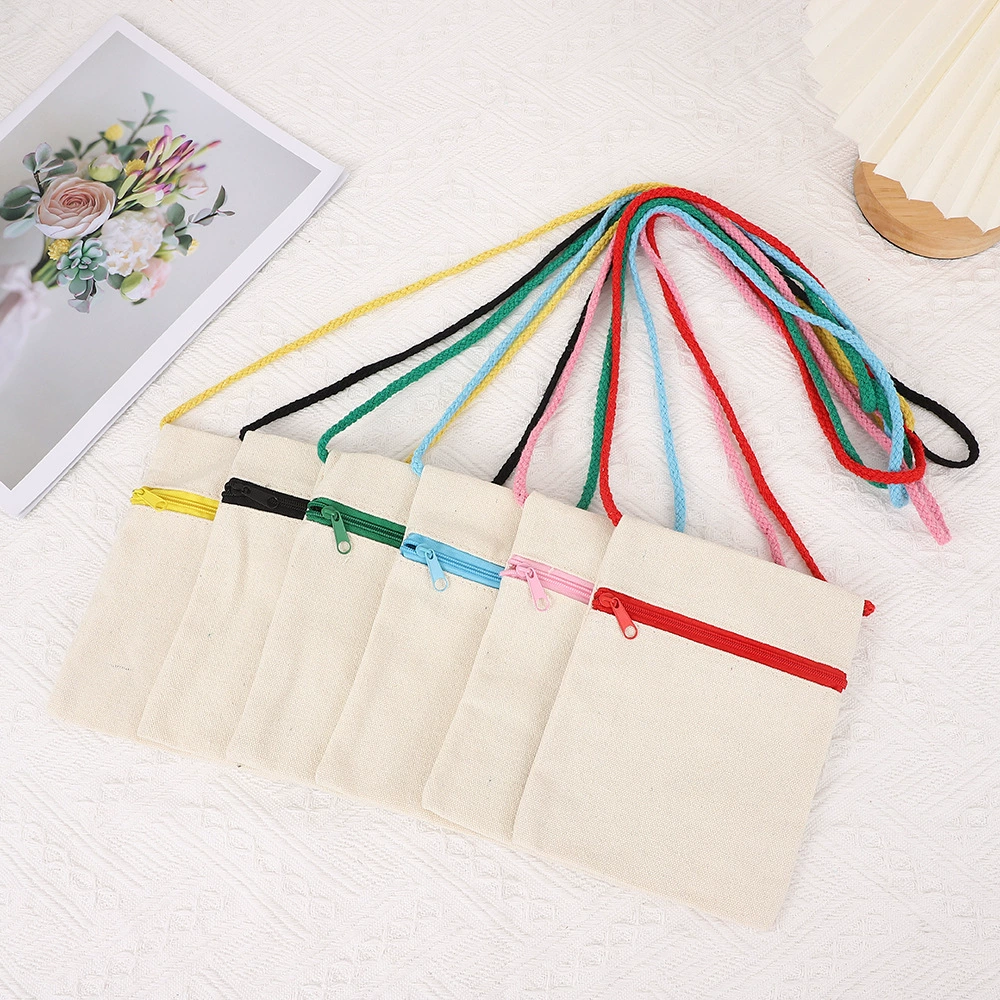 Амазонские трансграничные детские сумки на молнии цветные холщовые сумки DIY граффити однорядные молнии рисование сумки через плечо