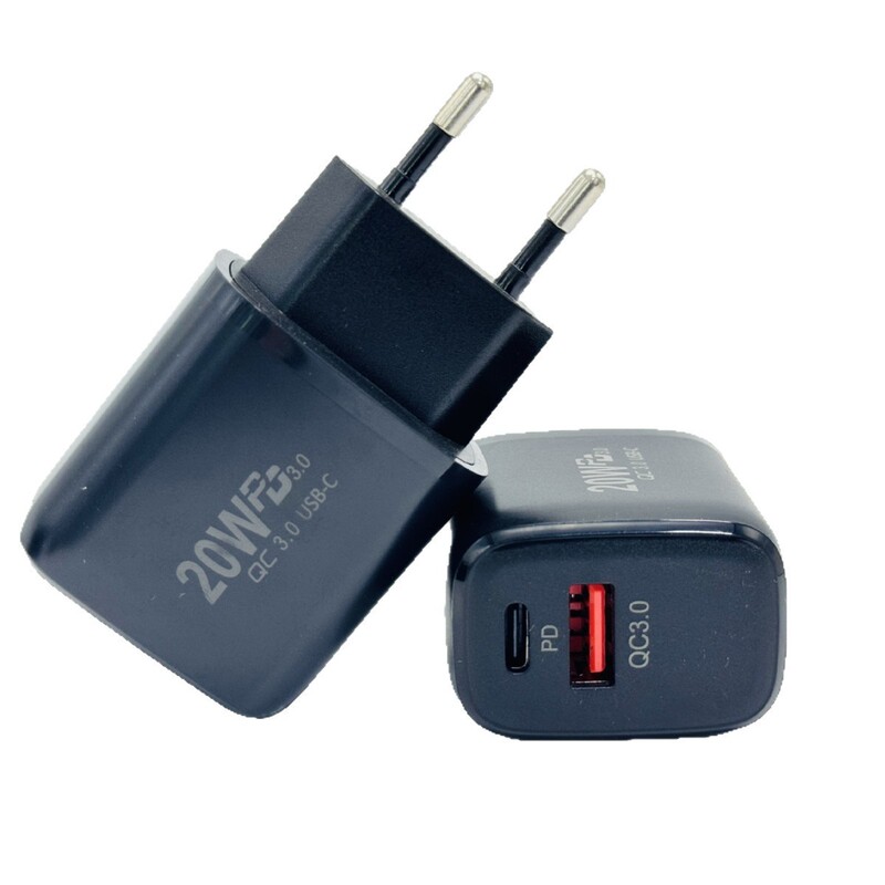 国境を越えた売れ筋のファット PD20W+QC3.0 高速充電ヘッドは、Apple Android 携帯電話充電器マルチポート高速充電に適しています|undefined
