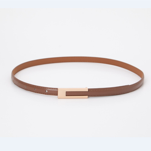 Belt black retro small belt women's simple classic all-match belt thin matching skirt shirt suit trouser belt thin style