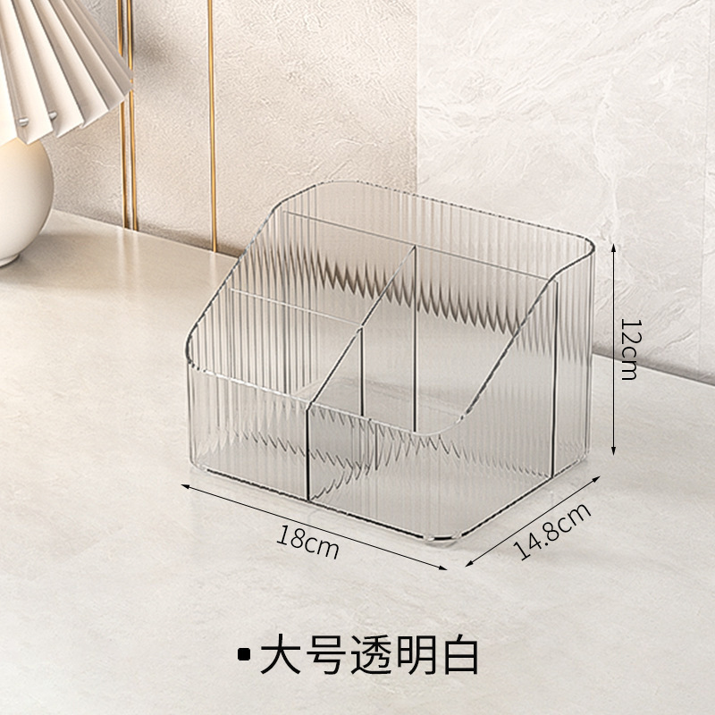 Transparente Acrílico sobre la mesa, caja de almacenamiento, maquillaje de alta gama, estante, cómoda, clasificación de estilo INSI