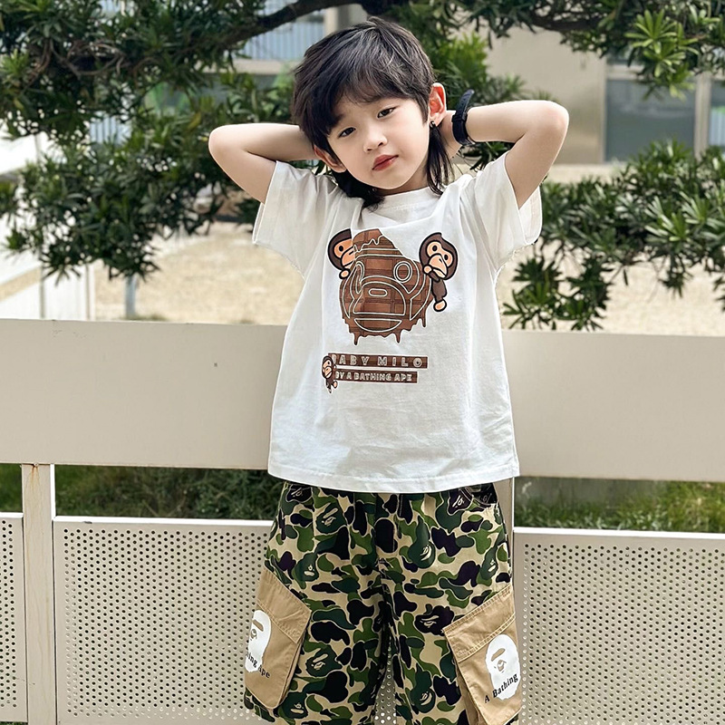Summer Japanese children's cartoon short sleeve T-shirt for boys…