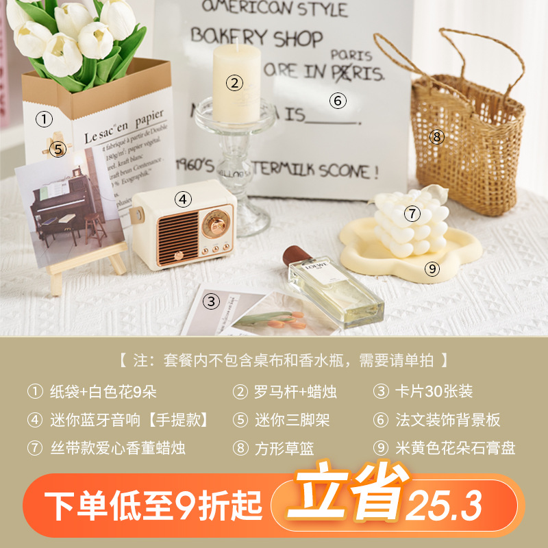 Pequeño Libro Rojo recomendar ins estilo adornos decorativos apoyos de la foto pequeños objetos Nordic simple fotografía fresca tiro