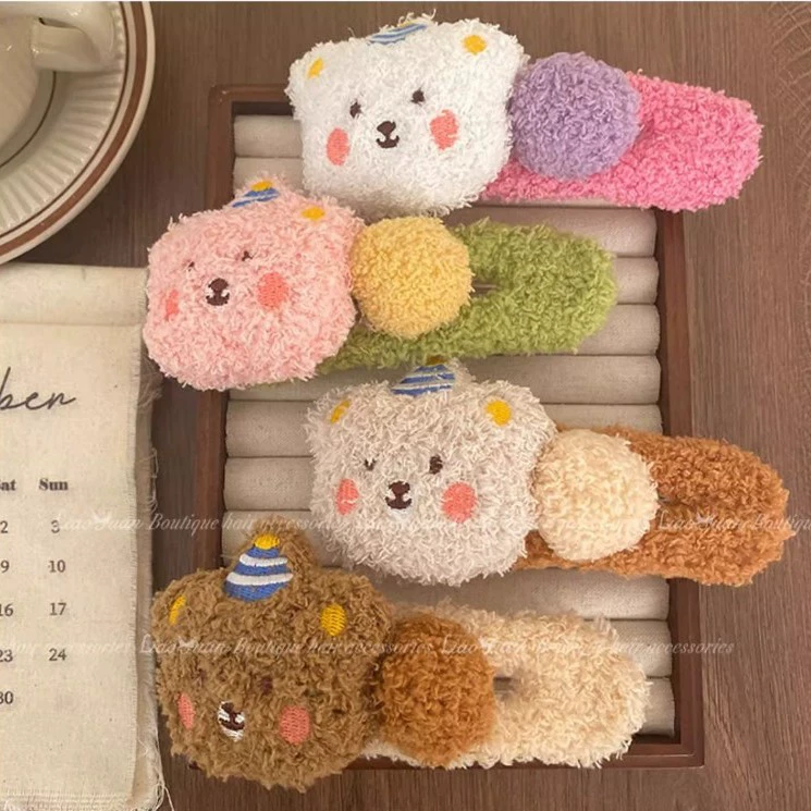 Осенняя и зимняя овечья шерсть милый медвежонок