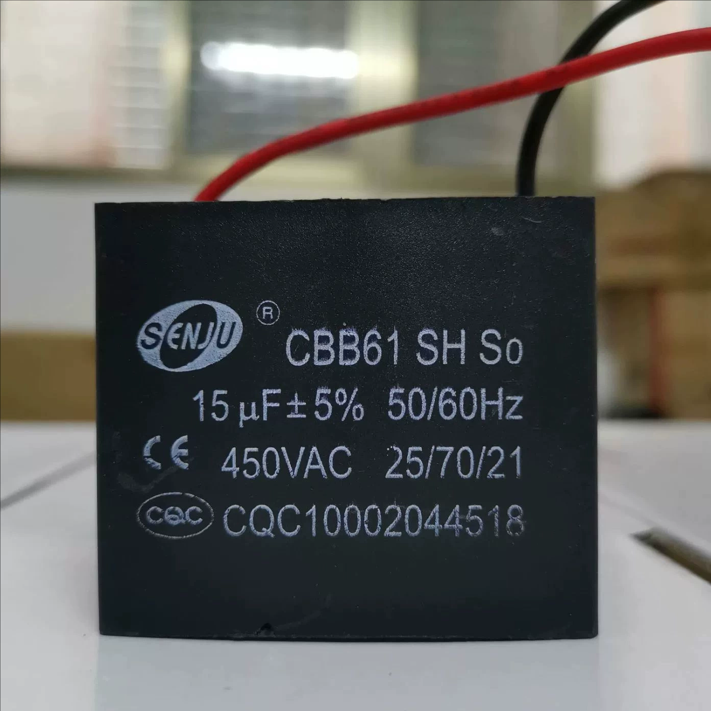 Конденсатор пуска вентилятора кухонного вытяжного колпакa CBB61 2 контакта - 1.5/1.8/2/2.5/3/4/5/6μF 450V