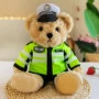 交警消防印制毛绒布娃娃